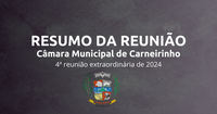 Resumo da 05.ª reunião extraordinária de 2025