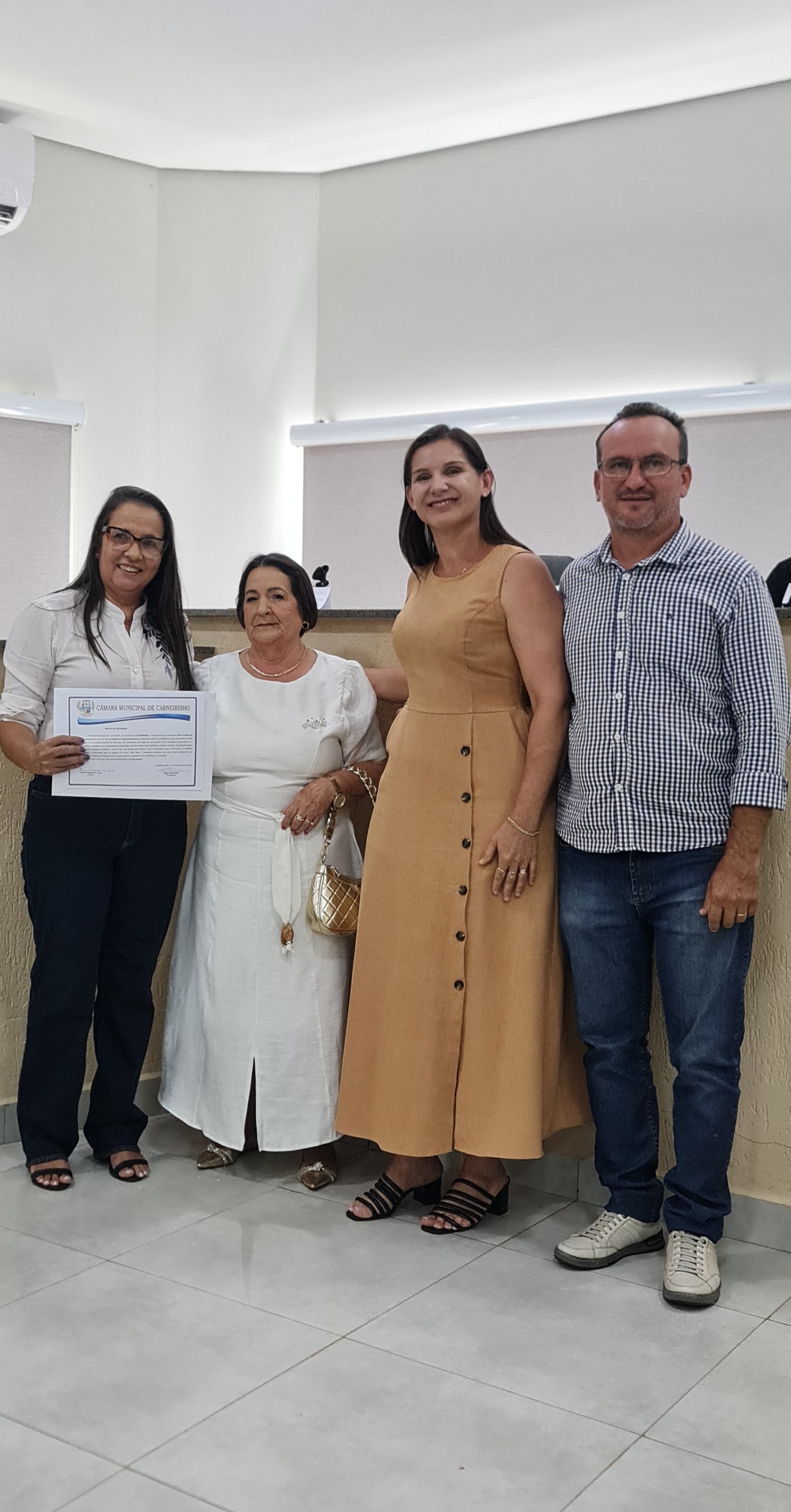 Prof.ª Nilfa Leonel Barbosa é Homenageada pela Câmara de Carneirinho